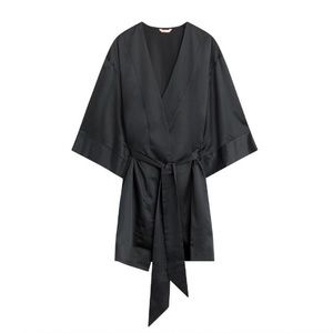 Third Love silky black robe